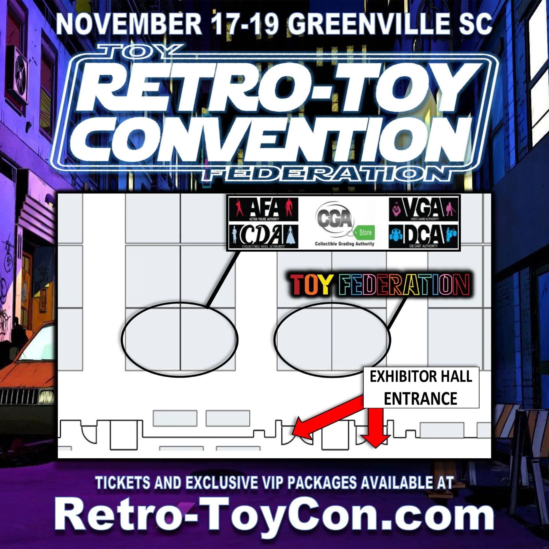 46667 diecast toy convention planning map