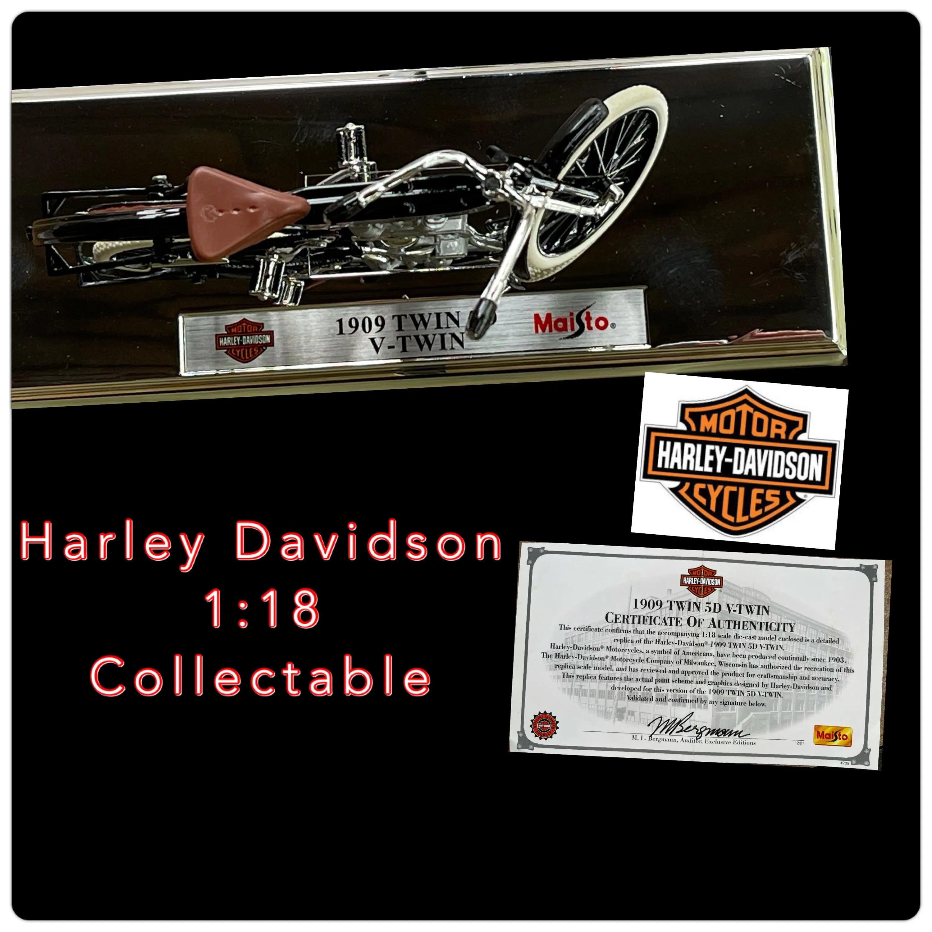 46752 diecast harley davidson material