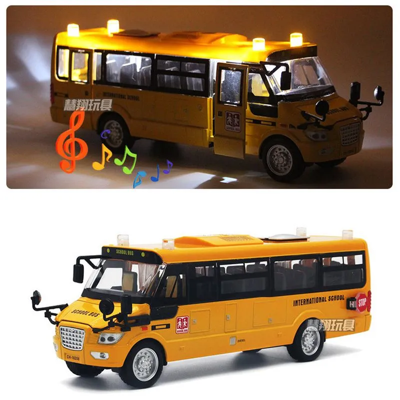 46762 yellow school bus diecast models