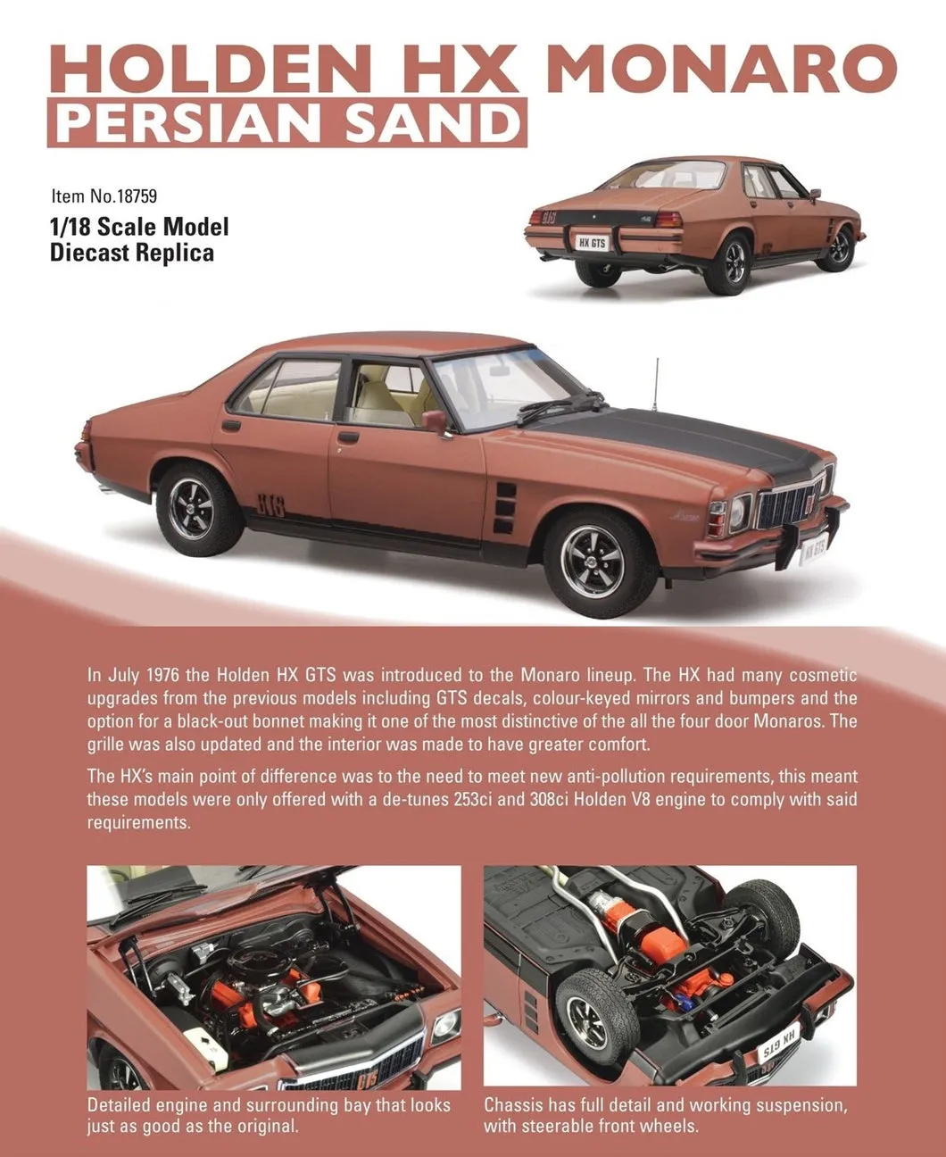 46791 monaro diecast model gts350