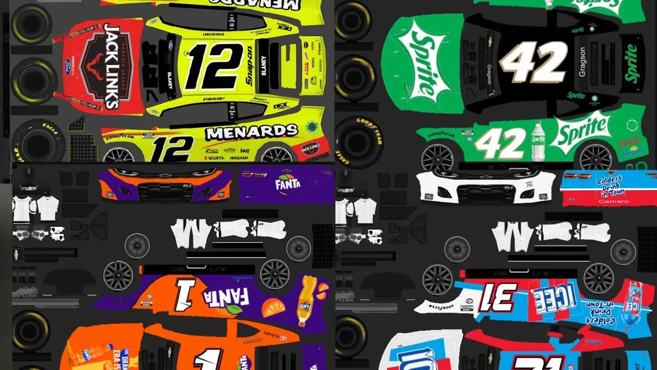 46857 nascar diecast packaging